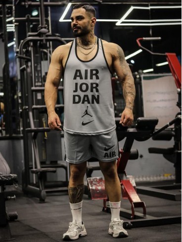 ست ورزشي مردانه مردانه ركابي و شلوارك air JORDAN