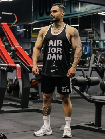 ست ورزشي مردانه مردانه ركابي و شلوارك air JORDAN