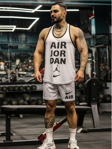 ست ورزشي مردانه مردانه ركابي و شلوارك air JORDAN