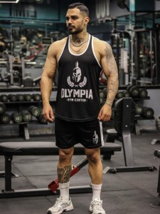 ست ورزشي مردانه مردانه ركابي و شلوارك olympia new