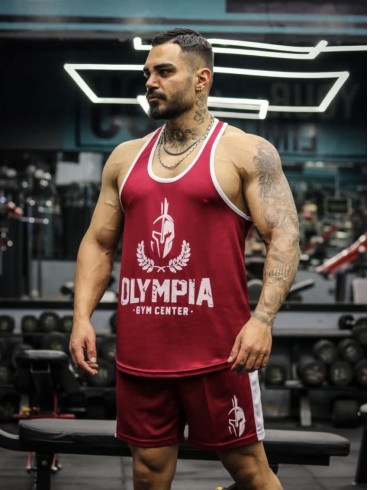 ست ورزشي مردانه مردانه ركابي و شلوارك olympia new