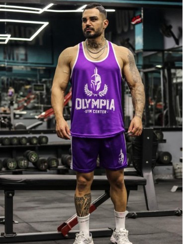ست ورزشي مردانه مردانه ركابي و شلوارك olympia new