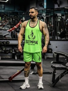 ست ورزشي مردانه مردانه ركابي و شلوارك olympia new