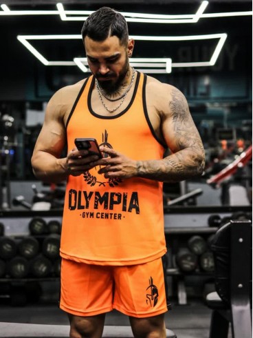 ست ورزشي مردانه مردانه ركابي و شلوارك olympia new