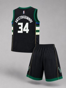 ست ورزشي مردانه مردانه بسكتبالي Black Milwaukee
