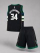 ست ورزشي مردانه مردانه بسكتبالي Black Milwaukee