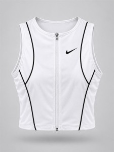 كراپ ورزشي زنانه حلقه اي zip up NIKE