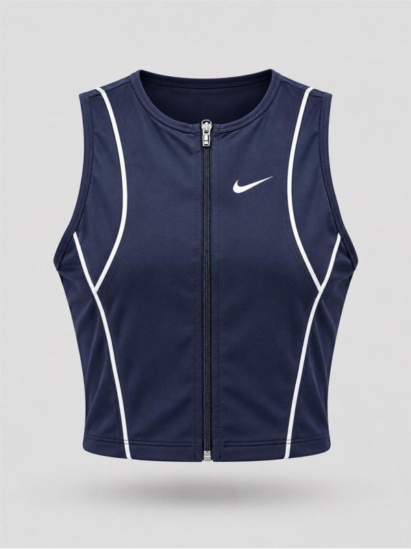 كراپ ورزشي زنانه حلقه اي zip up NIKE