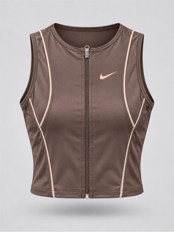 كراپ ورزشي زنانه حلقه اي zip up NIKE