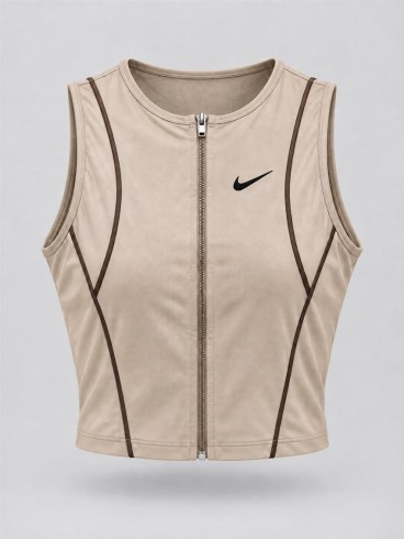 كراپ ورزشي زنانه حلقه اي zip up NIKE