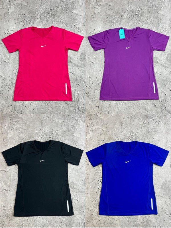 تيشرت زنانه زنانه استين كوتاه يقه 7 NIKE