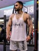 ست ورزشي مردانه مردانه ركابي و شلوارك بند نازك Never Give Up