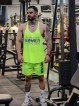 ست ورزشي مردانه مردانه ركابي و شلوارك بند نازك Never Give Up