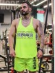 ست ورزشي مردانه مردانه ركابي و شلوارك بند نازك Never Give Up