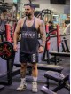 ست ورزشي مردانه مردانه ركابي و شلوارك بند نازك Never Give Up