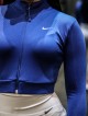 كراپ ورزشي زنانه استين بلند زيپدار NIKE
