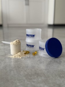 فانل پروتئين و جا قرصي لوازم ورزشي سه تيكه MY PROTEIN