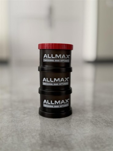 فانل پروتئين و جا قرصي لوازم ورزشي سه تيكه ALLMAX