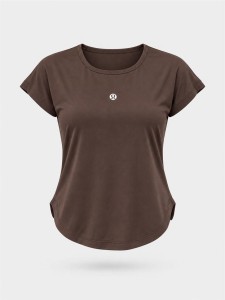 تيشرت زنانه زنانه استين كوتاه هلالي Lululemon