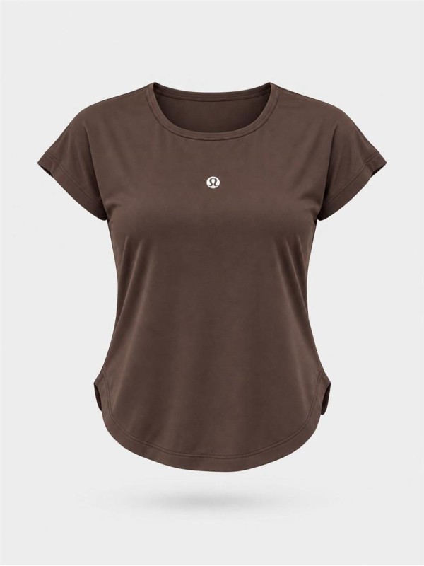 تيشرت زنانه زنانه استين كوتاه هلالي Lululemon