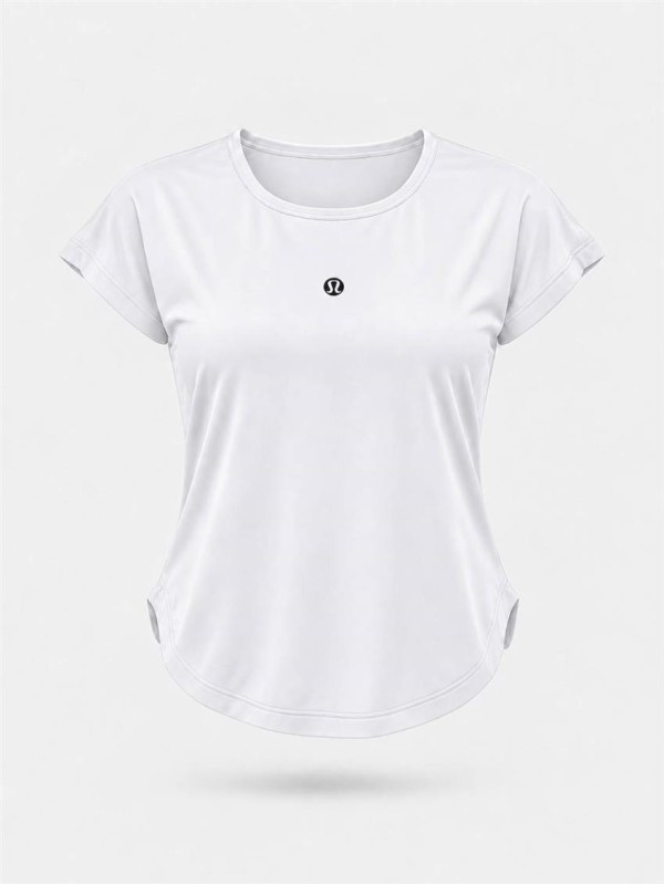 تيشرت زنانه زنانه استين كوتاه هلالي Lululemon