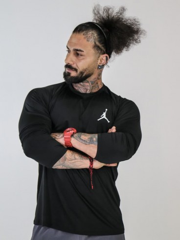 تيشرت مردانه مردانه آستين بلند پشت چاپ JORDAN