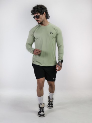 تيشرت مردانه مردانه آستين بلند پشت چاپ JORDAN