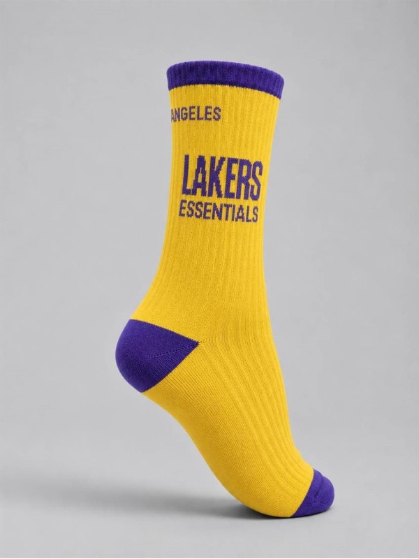 جوراب اسپرت ساق بلند ESSENTIALS LAKERS