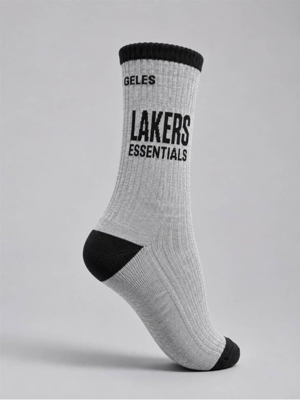 جوراب اسپرت ساق بلند ESSENTIALS LAKERS
