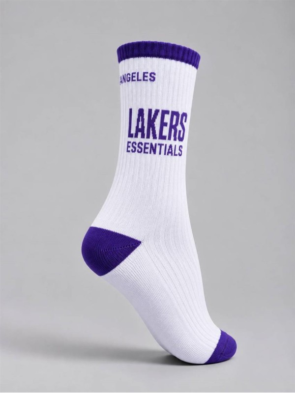 جوراب اسپرت ساق بلند ESSENTIALS LAKERS