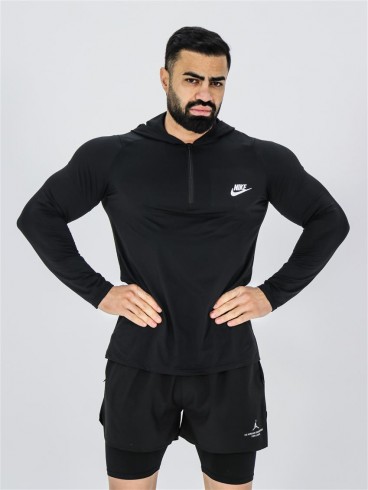 تيشرت مردانه مردانه آستين بلند نيم زيپ 232005 NIKE