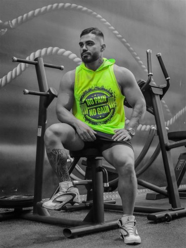 كاور كلاهدار مردانه مردانه حلقه اي no pain no gain
