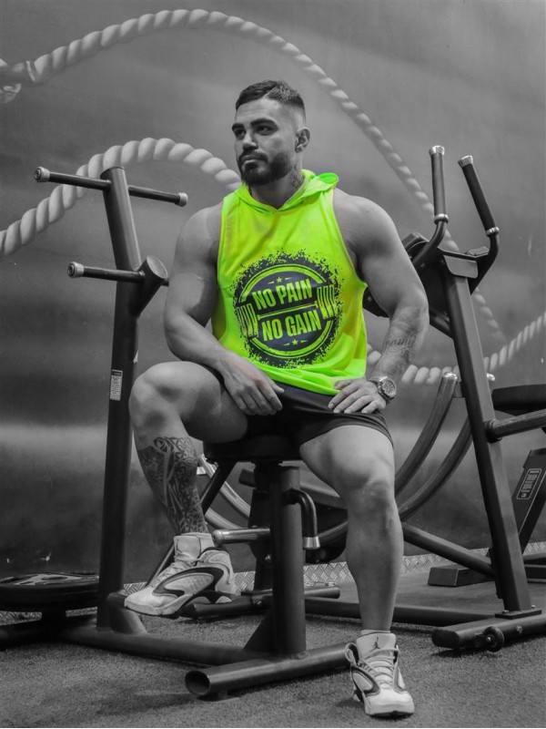 كاور كلاهدار مردانه مردانه حلقه اي no pain no gain