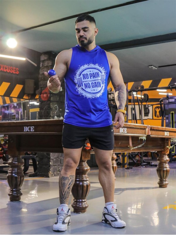 كاور كلاهدار مردانه مردانه حلقه اي no pain no gain