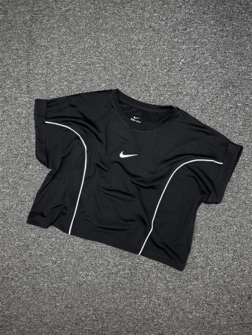 كراپ ورزشي زنانه استين كوتاه پاكتي NIKE