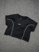 كراپ ورزشي زنانه استين كوتاه پاكتي NIKE