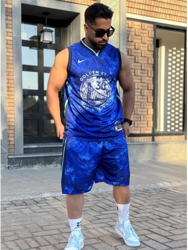 ست ورزشي مردانه مردانه بسكتبالي Golden State 30