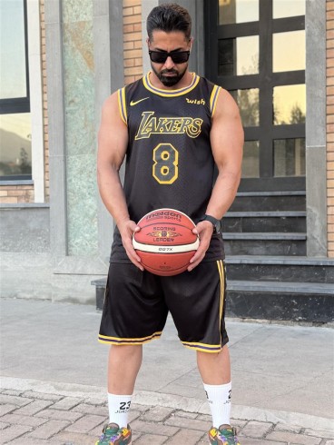 ست ورزشي مردانه مردانه بسكتبالي 8-24 LAKERS
