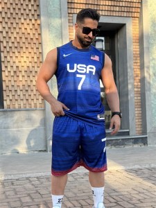 ست ورزشي مردانه مردانه بسكتبالي USA 7
