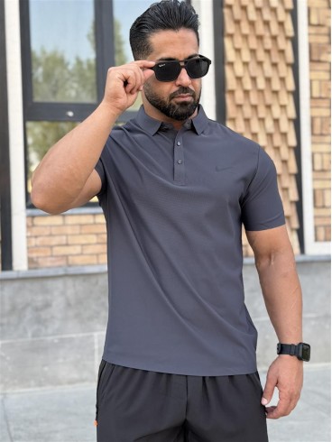 تيشرت مردانه مردانه آستين كوتاه يقه دار 6688 NIKE