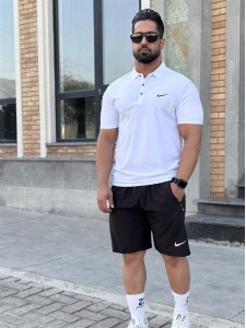 تيشرت مردانه مردانه آستين كوتاه يقه دار 6688 NIKE