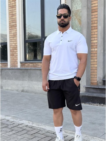 تيشرت مردانه مردانه آستين كوتاه يقه دار 6688 NIKE