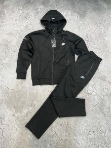 ست ورزشي مردانه مردانه گرمكن و اسلش نوشته اي NIKE