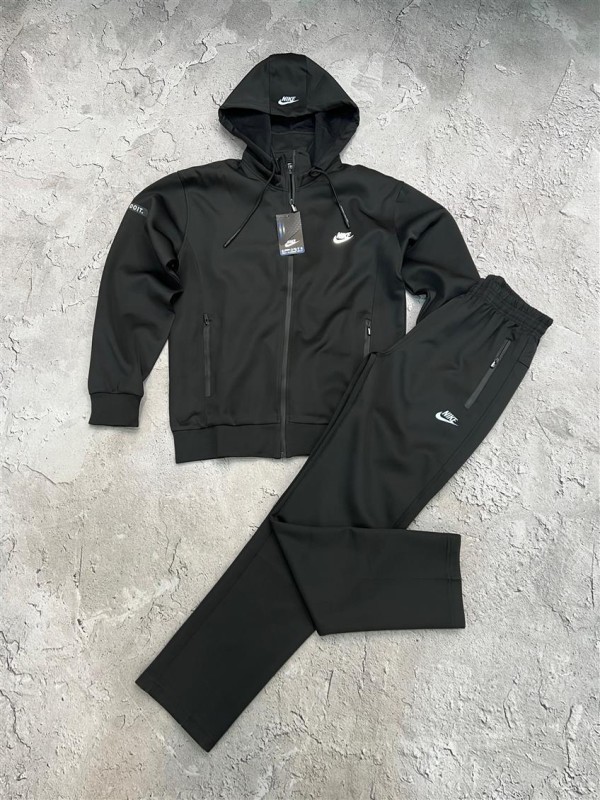 ست ورزشي مردانه مردانه گرمكن و اسلش نوشته اي NIKE
