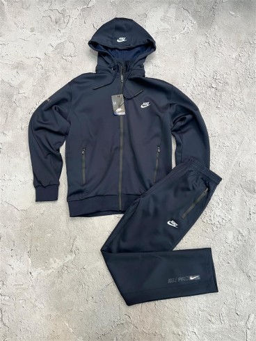 ست ورزشي مردانه مردانه گرمكن و اسلش نوشته اي NIKE