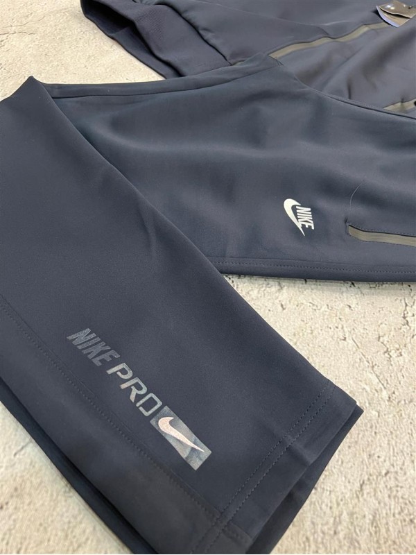 ست ورزشي مردانه مردانه گرمكن و اسلش نوشته اي NIKE