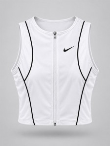 كراپ ورزشي زنانه حلقه اي zip up NIKE