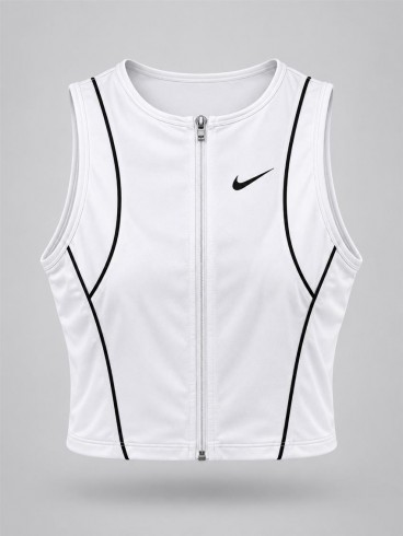 كراپ ورزشي زنانه حلقه اي zip up NIKE