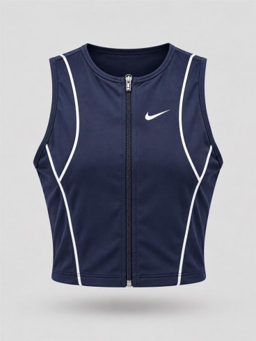 كراپ ورزشي زنانه حلقه اي zip up NIKE