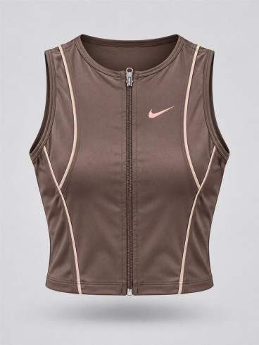 كراپ ورزشي زنانه حلقه اي zip up NIKE